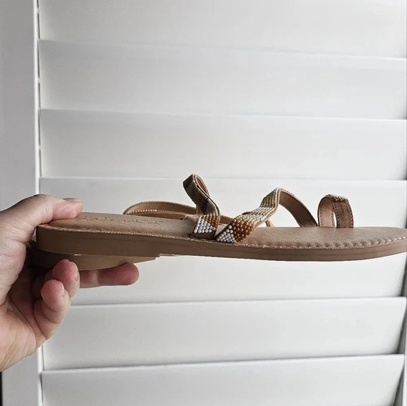 Splendid Sandals Beaded  Padded Insole Mosaic Flats size 8.5 - Picture 2 of 7